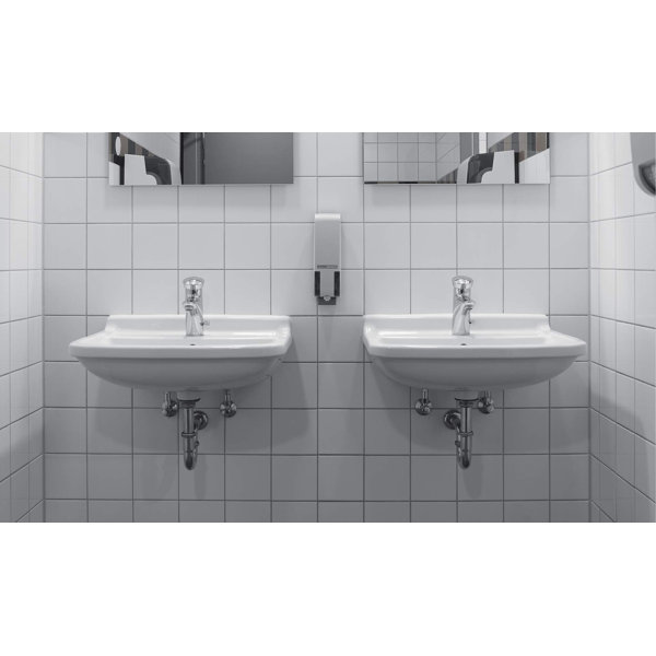 Duravit White Ceramic UShaped Wall Mount Bathroom Sink with Overflow
